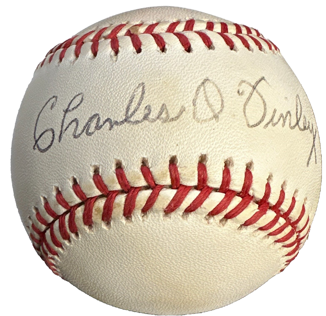 Charlie O Finley Autographed Bobby Brown American League Baseball