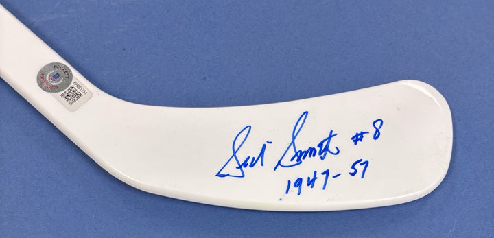 Sid Smith 1947-57 Signed Mini Stick Beckett Toronto Maple Leafs