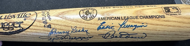 1946 American League Champions Boston Red Sox Signed Baseball Bat Pesky Doerr