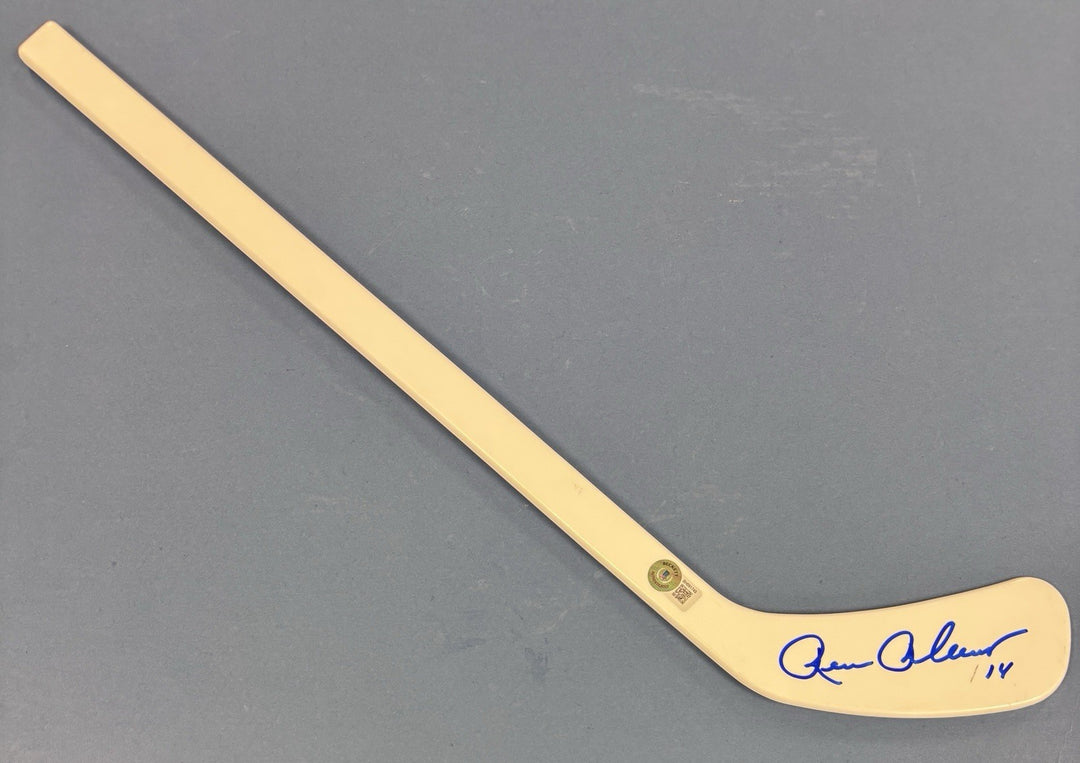 Rene Robert Signed Mini Stick Beckett Buffalo Sabres