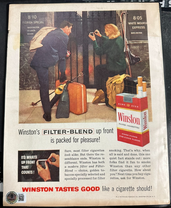 Bob Cousy Autographed January 1960 Issue of Sport Magazine BAS HOF