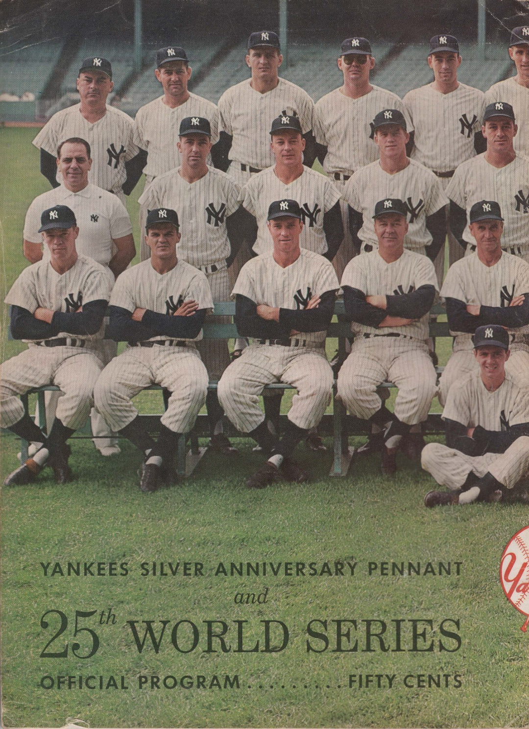 1960 World Series Program New York Yankees & Pittsburgh Pirates Game 5 Scored