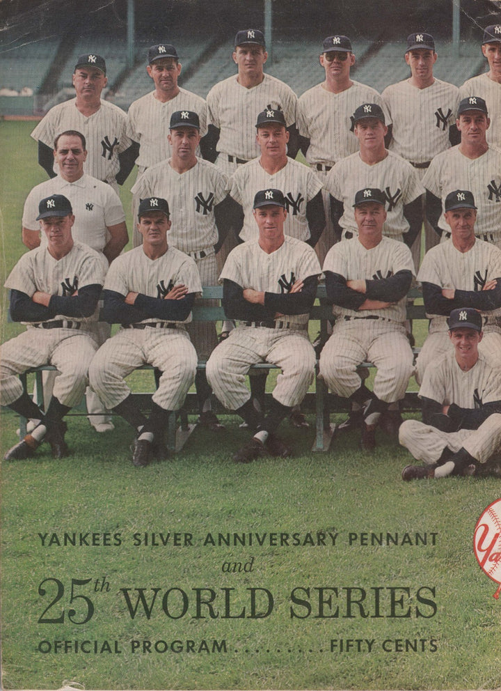 1960 World Series Program New York Yankees & Pittsburgh Pirates Game 5 Scored
