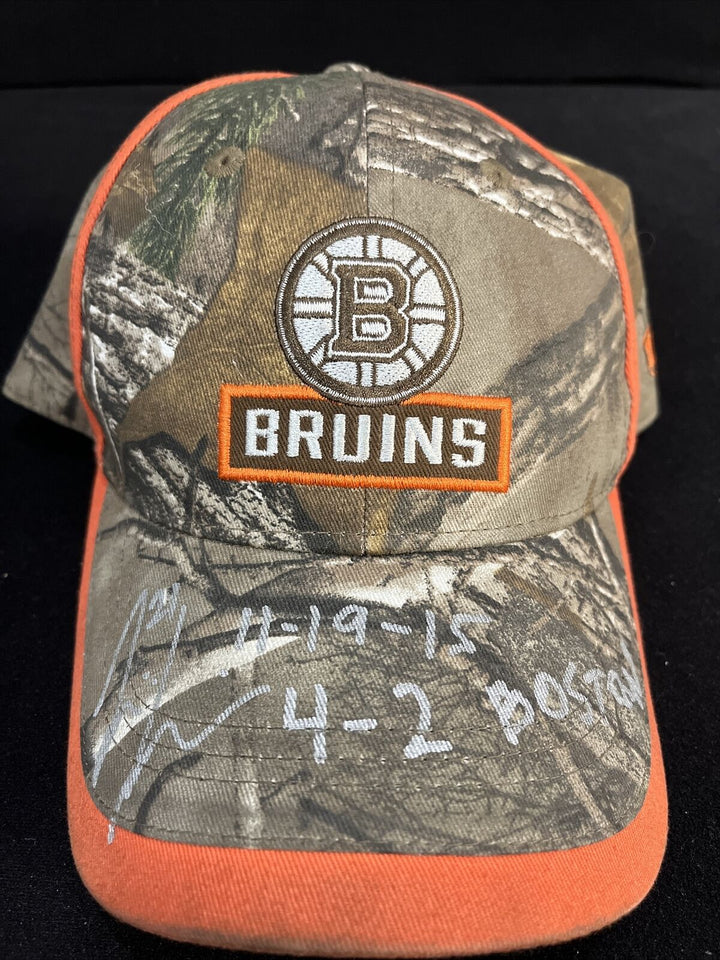 Loui Erikksson Signed Hat With Hat Trick Inscription 1st Boston Hat Tricks