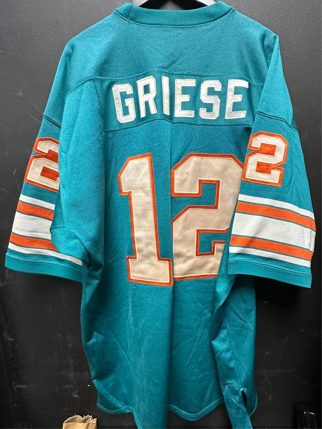 Bob Griese 1967 Miami Dolphins Mitchell & Ness Throwback Jersey NFL SZ 56