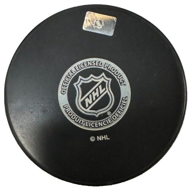 Bruce Shoebottom Autographed Boston Bruins Hockey Puck