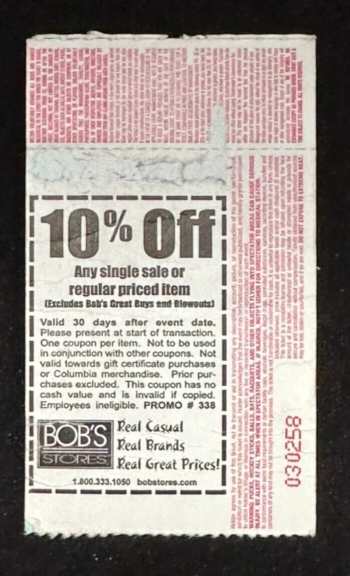 New England Patriots Oakland Raiders Snow Program Ticket Stub Tuck Rule 1/19/02