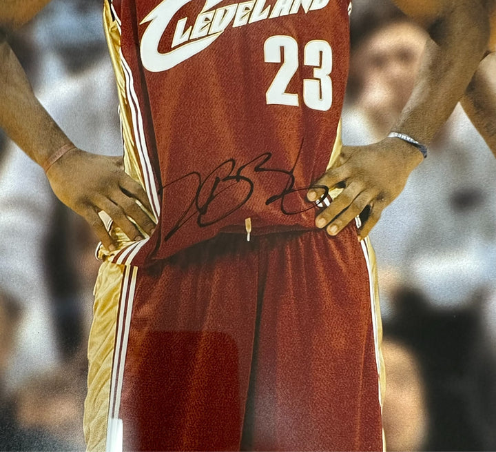 2003 LeBron James & Carmelo Anthony Signed Upper Deck 16x20 Rookie Photo /100