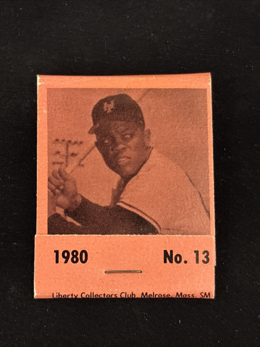 1980 Liberty Superstars Matchbook Salmon Willie Mays No. 13 San Francisco