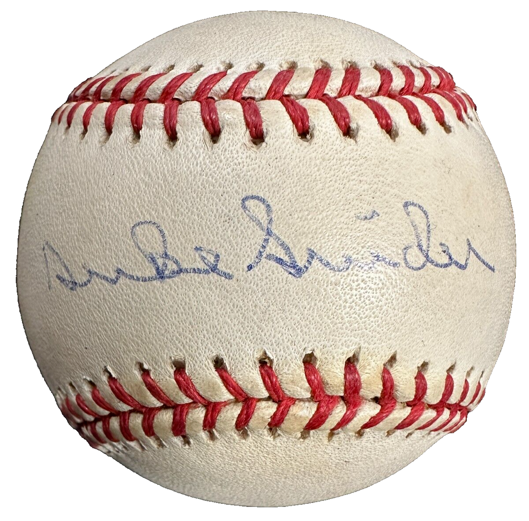 Duke Snider Autographed Leonard Coleman National League Baseball JSA