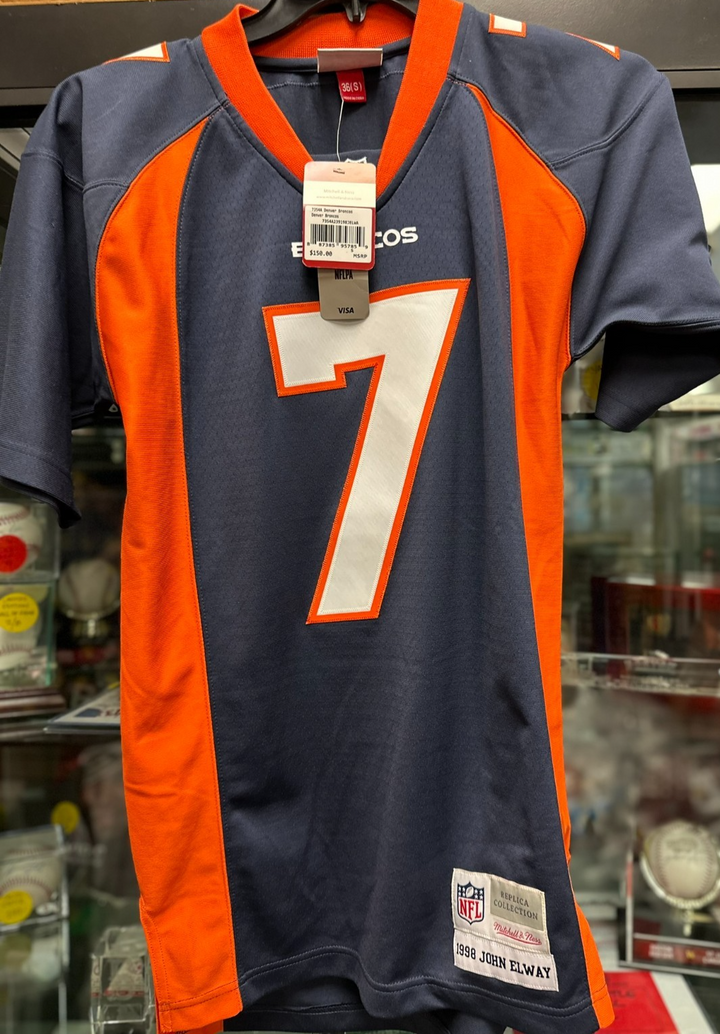 1998 John Elway Denver Broncos Mitchell & Ness Replica Jersey Collection NWT