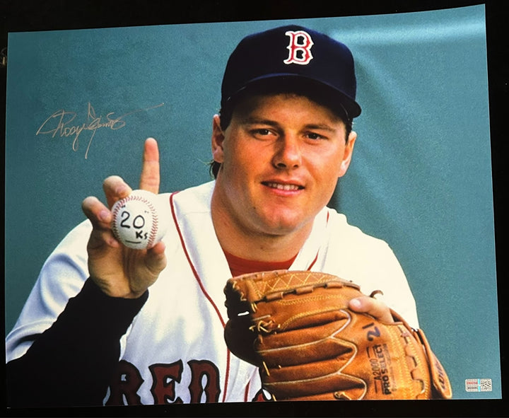 Roger Clemens Autographed 20 Strikeout 16x20 Photo Red Sox TRISTAR