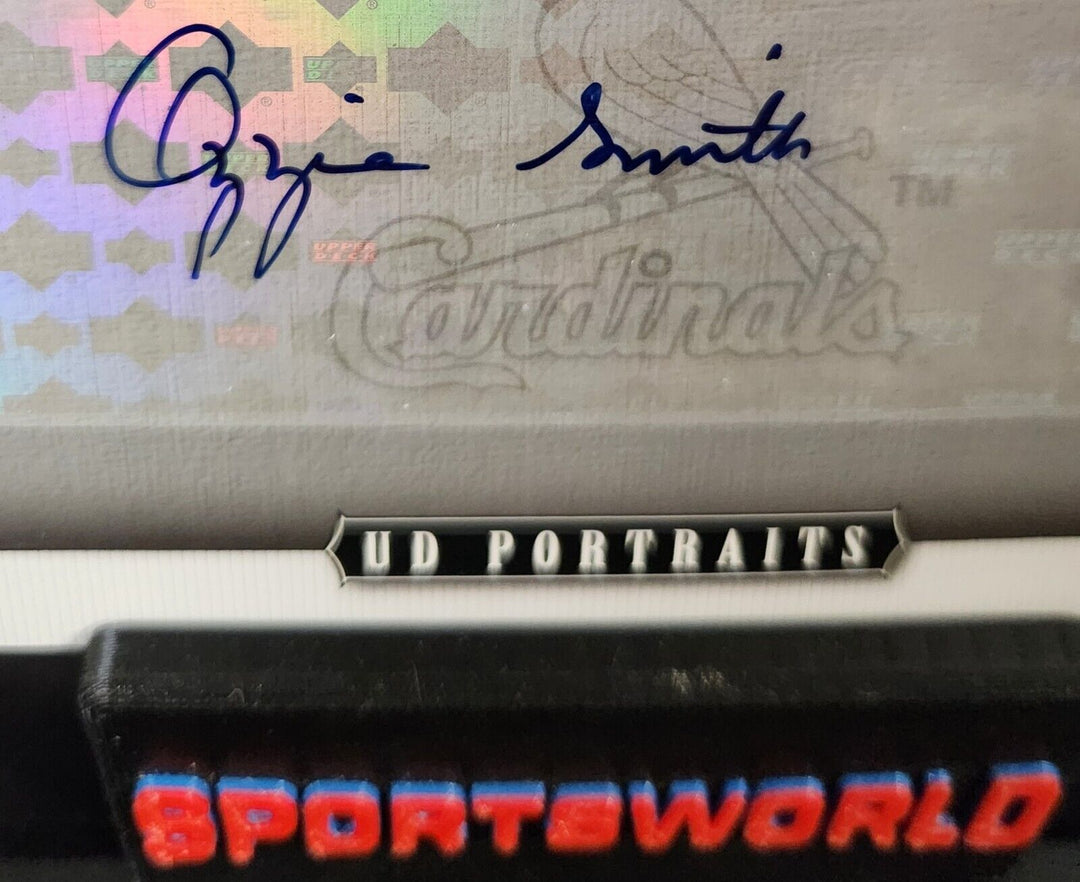 2005 Upper Deck Signature Portraits  #SP-OS Ozzie Smith Signed 8x10 Card HOF