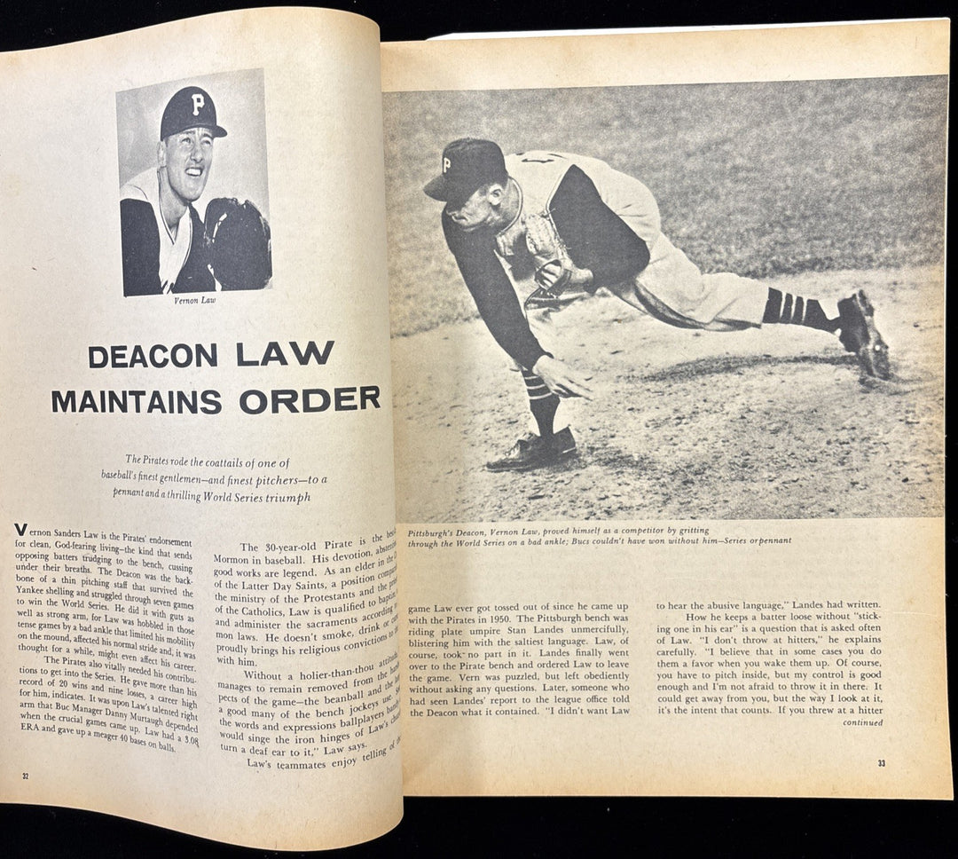 1961 Baseball Sports All Stars magazine Vernon Law Pittsburgh Pirates Cover