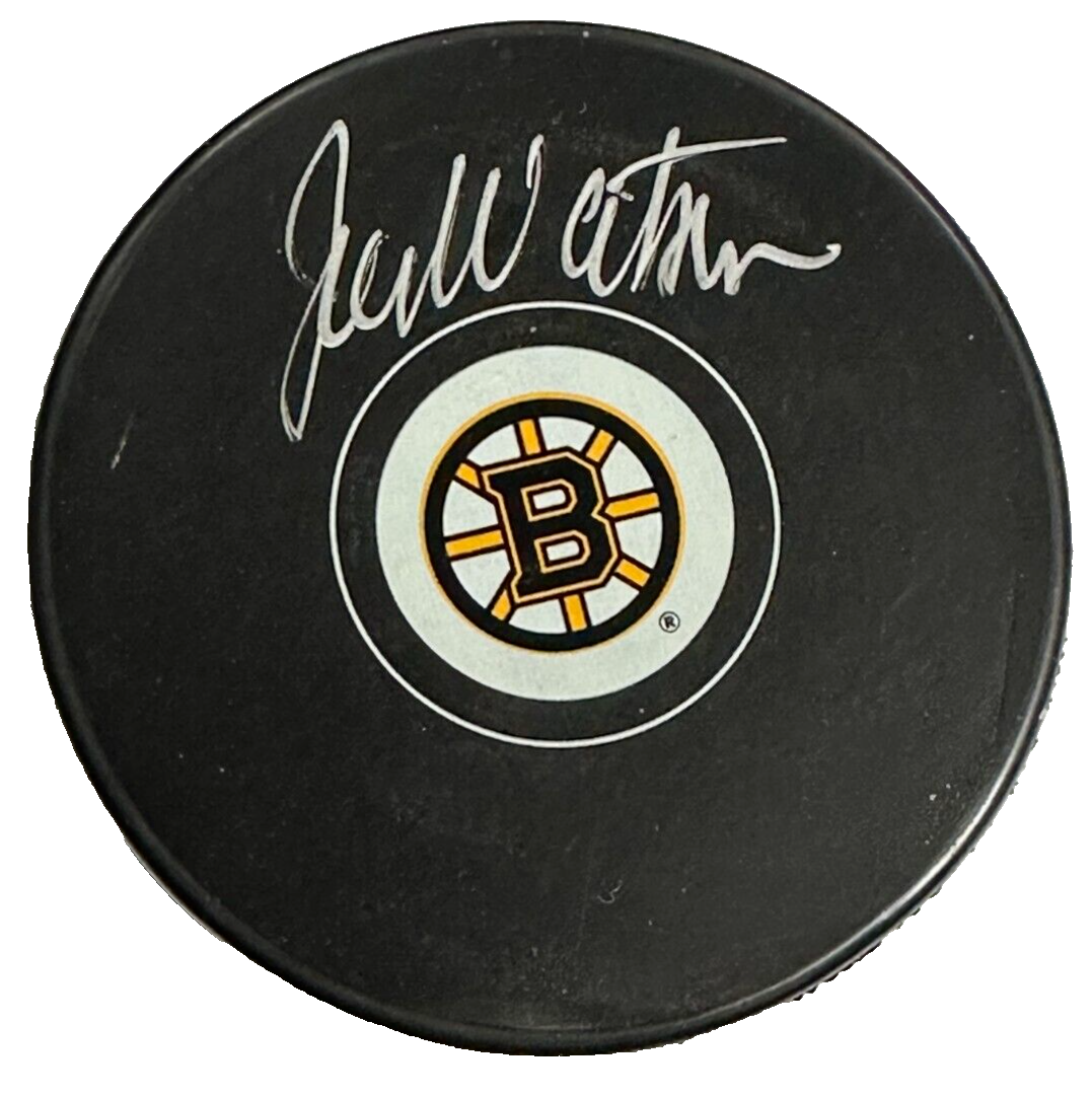 Joe Watson Autographed Boston Bruins Hockey Puck BAS