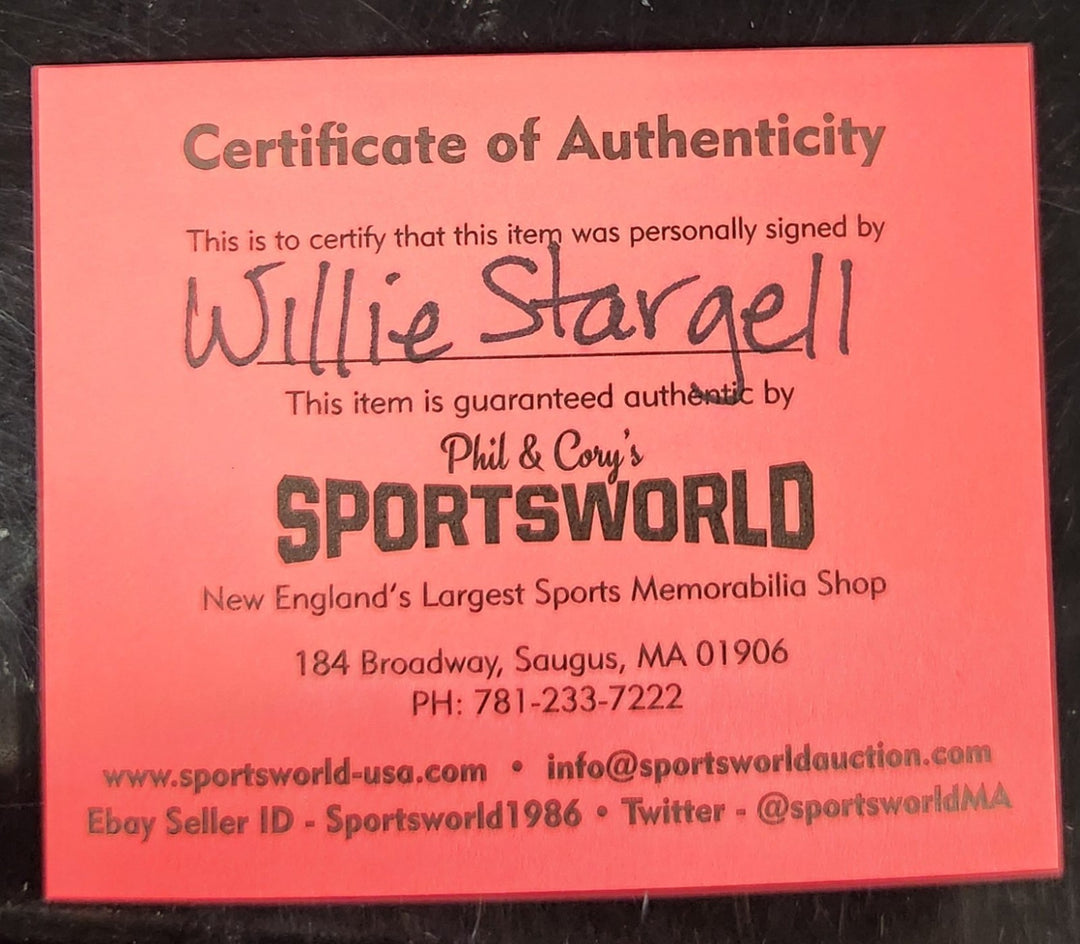 Willie Stargell Signed National League Baseball Pittsburgh Pirates HOF COA