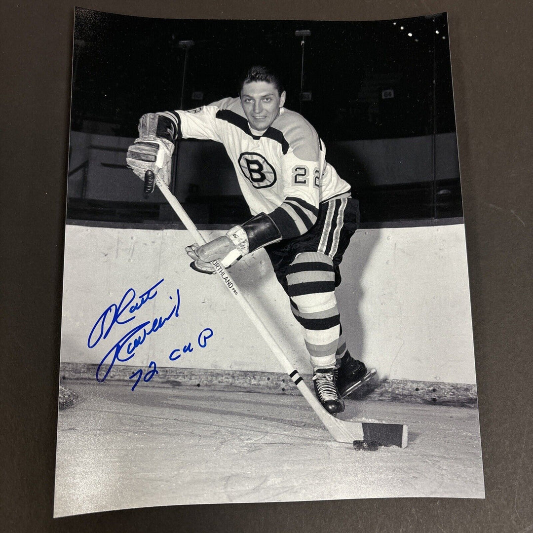 Matt Ravlich 72 Cup Inscribed Signed 8x10 Boston Bruins Sportsworld