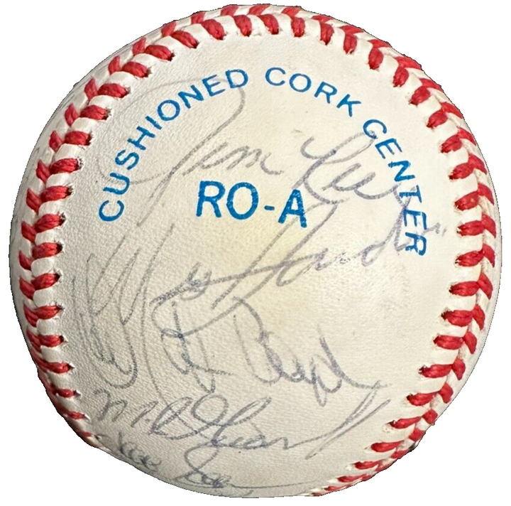 1988 Boston Red Sox Team Autographed Baseball Clemens Boggs Rice Smith