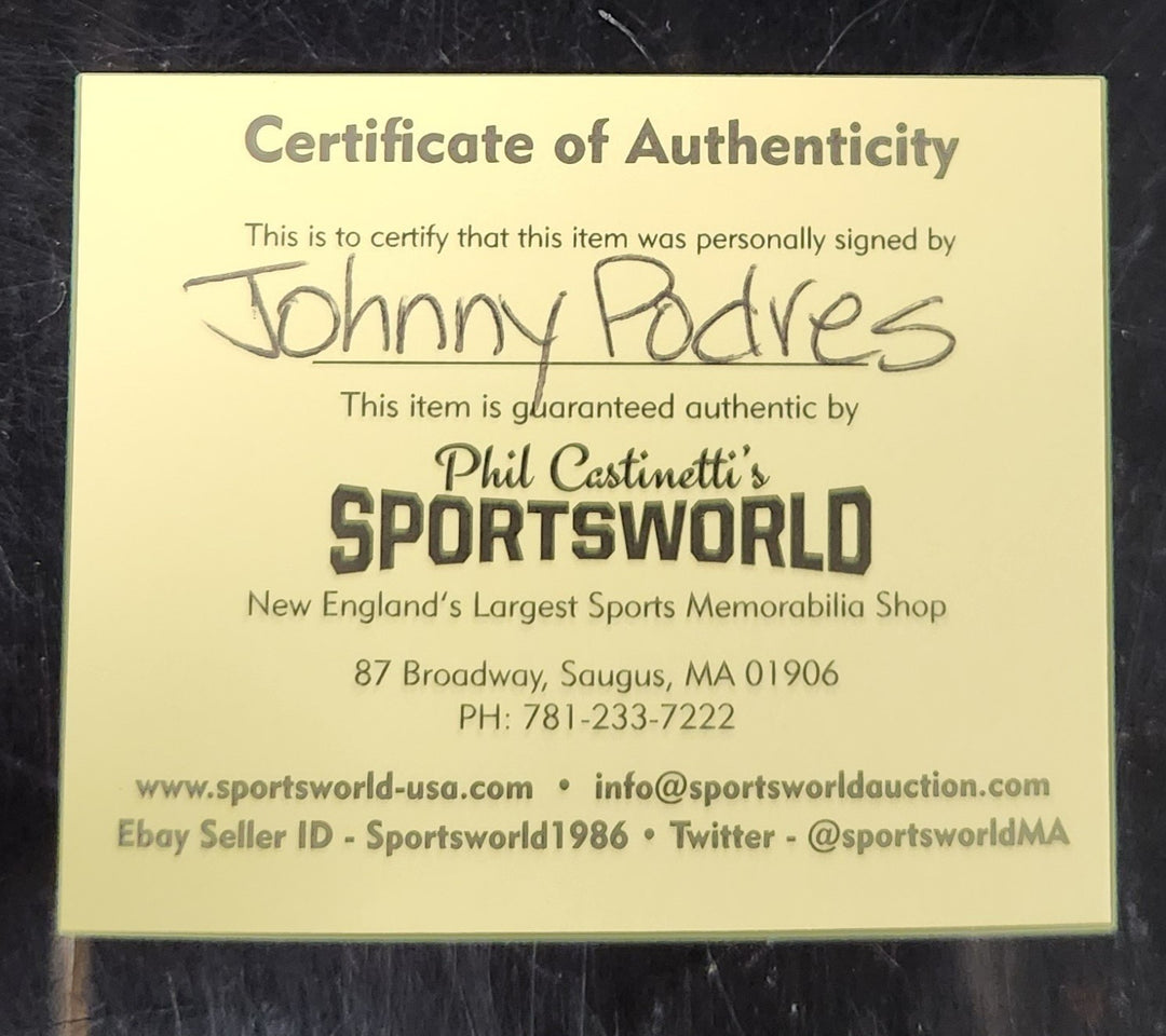 Johnny Podres Autographed Inscribed AL Baseball Brooklyn Dodgers COA 