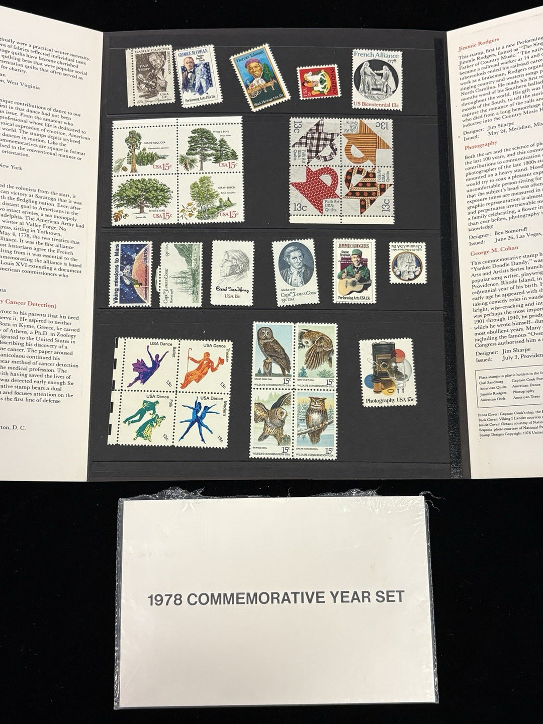 Lot Of 8 US Mint Stamp Sets 1972 Thru 1979 Original Envelopes
