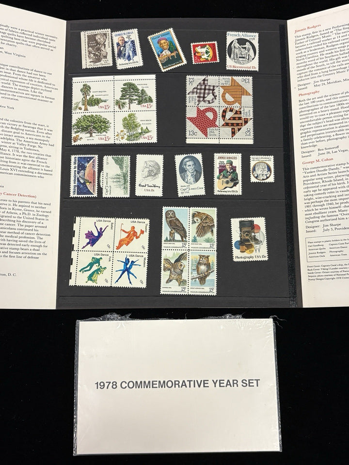 Lot Of 8 US Mint Stamp Sets 1972 Thru 1979 Original Envelopes