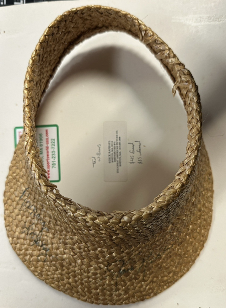Jack Nicklaus & Nancy Lopez Autographed Straw Golf Visor BAS PGA LPGA