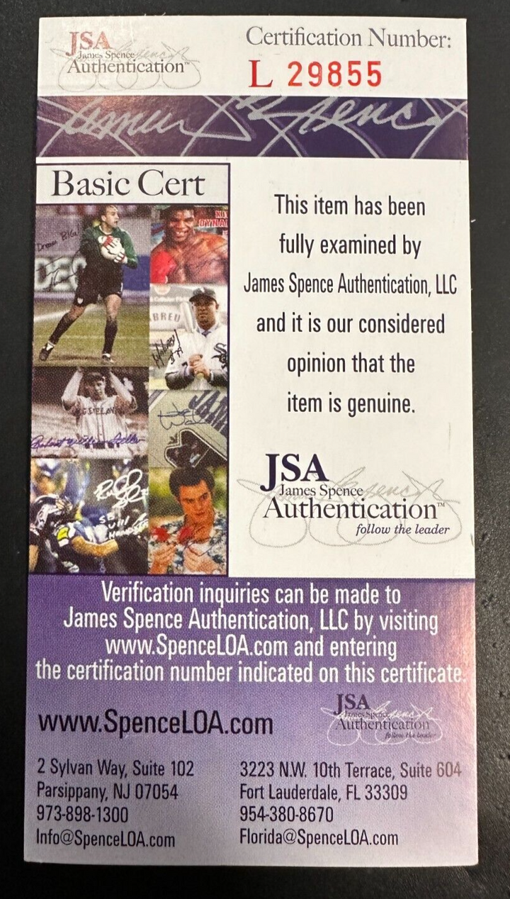 Troy Tulowitzki Autographed Official Major League Baseball JSA Rockies