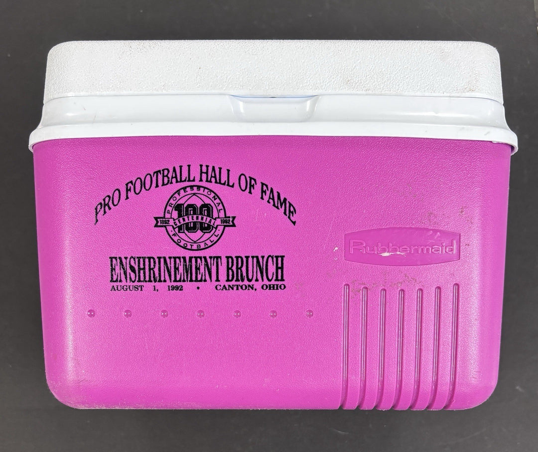 Pro Football Hall Of Fame Enshrinement Brunch Small Pink Cooler 8/1/1992