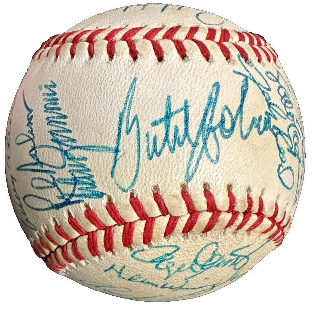 1992 Boston Red Sox Team Autographed Baseball Clemens Boggs Greenwell