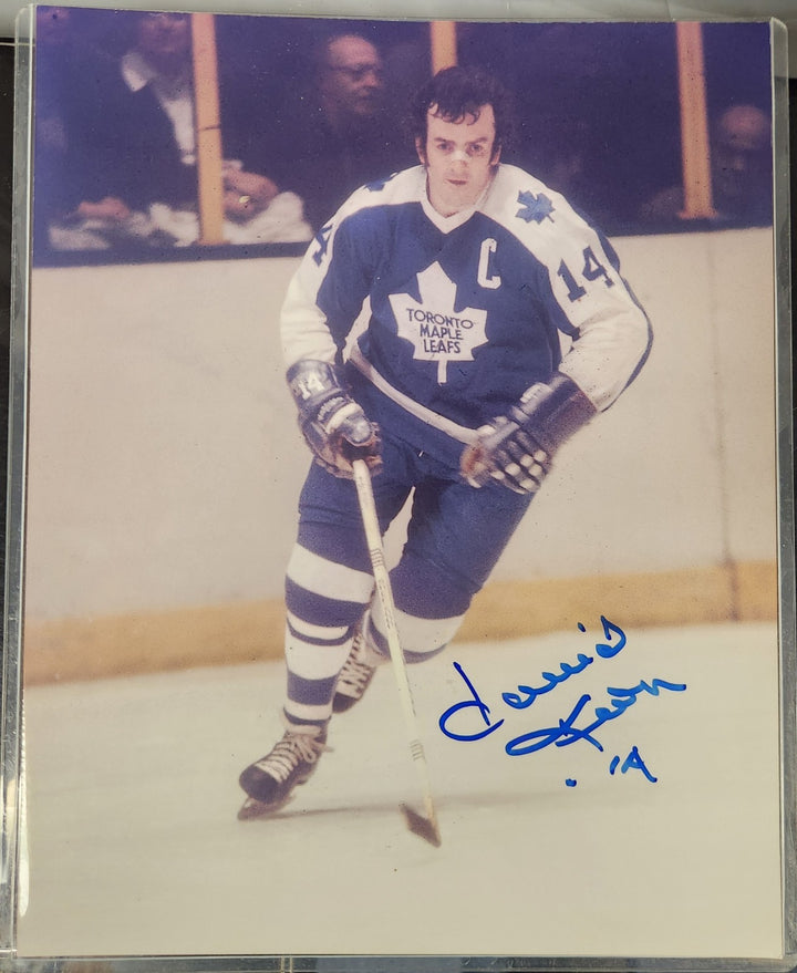 Dave Keon Autographed 8x10 Photo Toronto Maple Leafs HOF