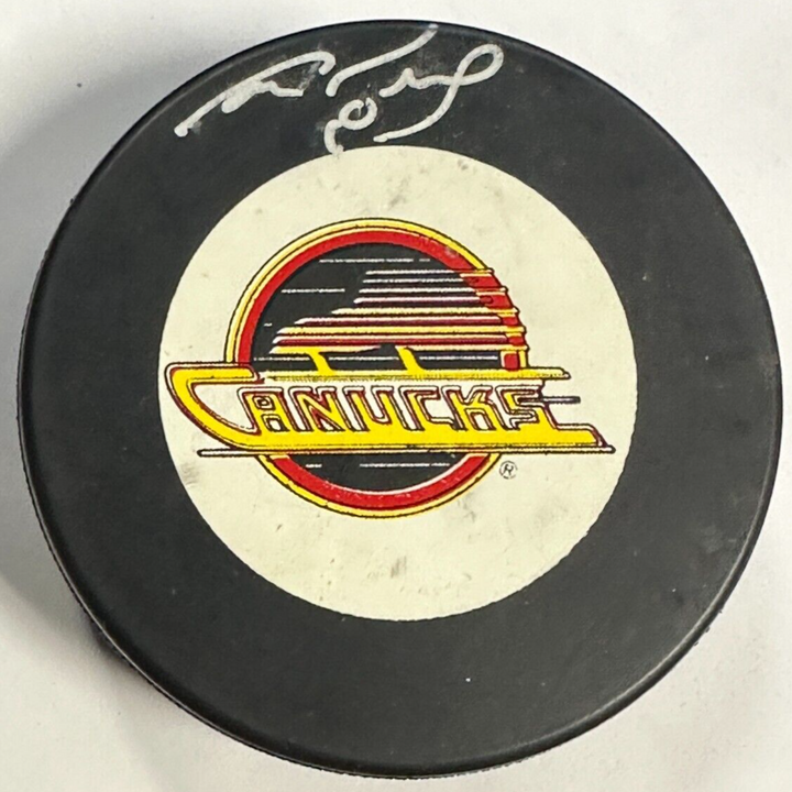 Cam Neely Autographed Vancouver Canucks Hockey Puck NHL