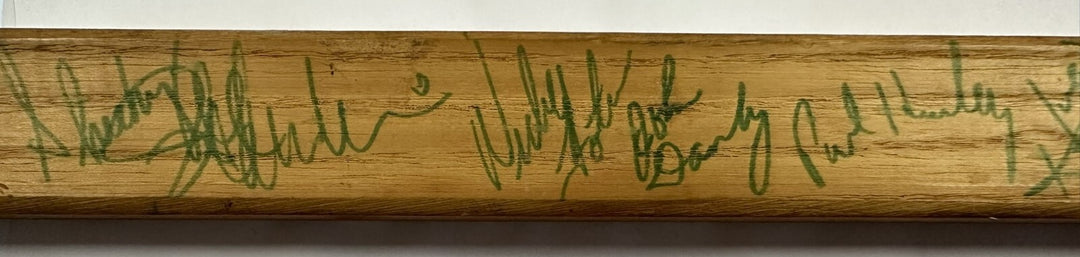 1974 New England Whalers Team Signed Tom Webster Game Issued Stick WHA Green