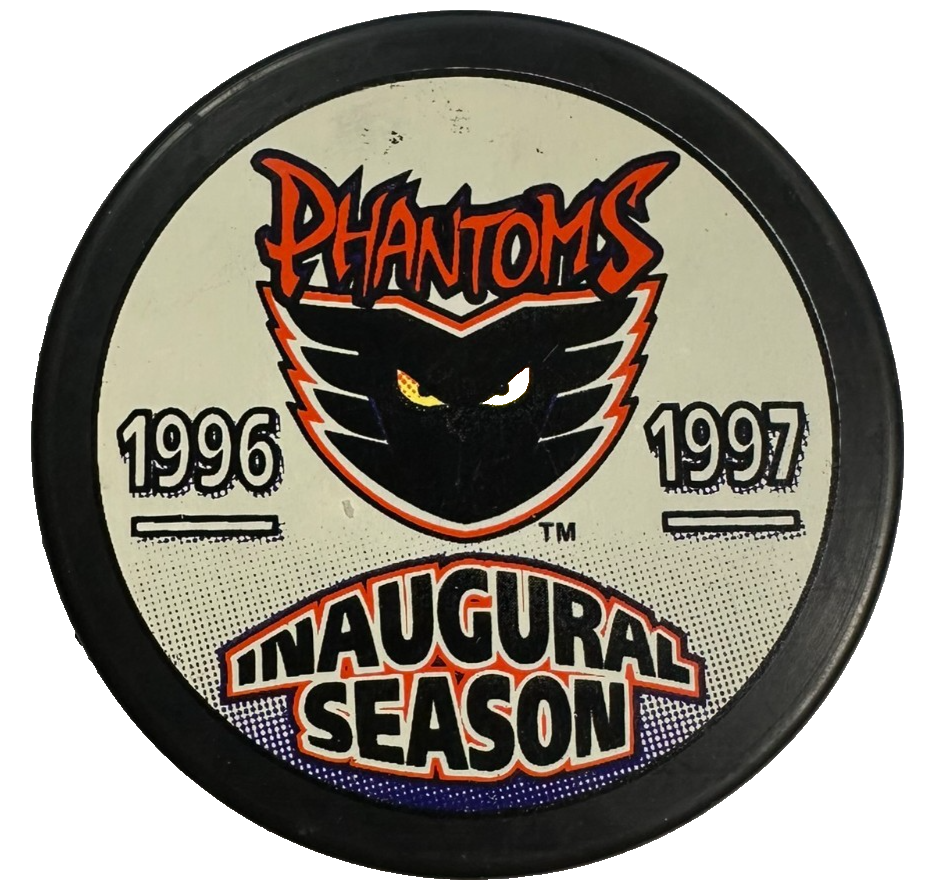 Vintage 1996-97 Philadelphia Phantoms Inaugural Season Hockey Puck AHL