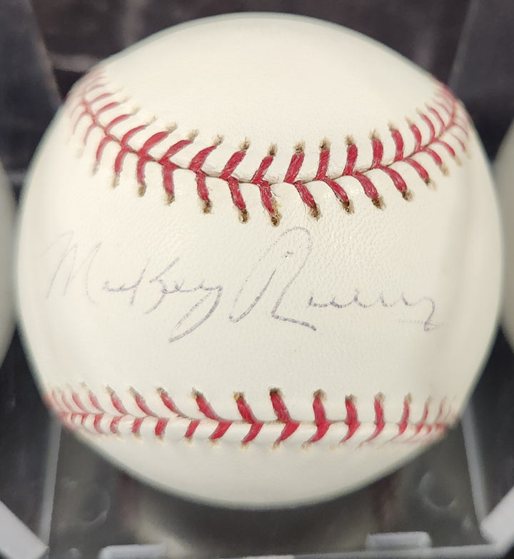 Mickey Rivers Signed Major League Baseball New York Yankees Steiner COA