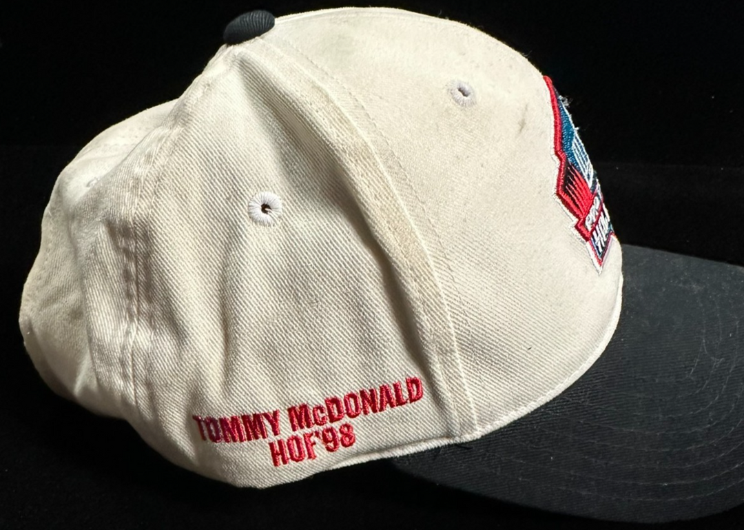 Tommy McDonald Autographed Pro Football Hall of Fame Baseball Hat Eagles