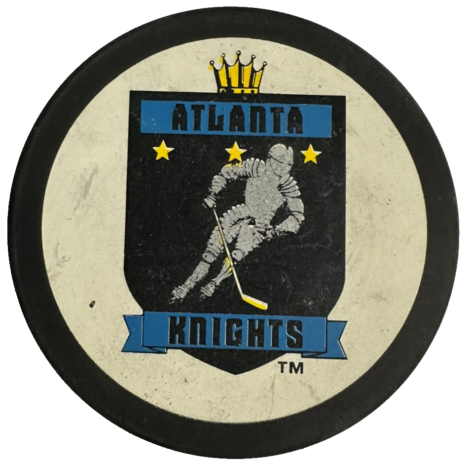 Vintage Atlanta Knights Official Hockey Puck IHL