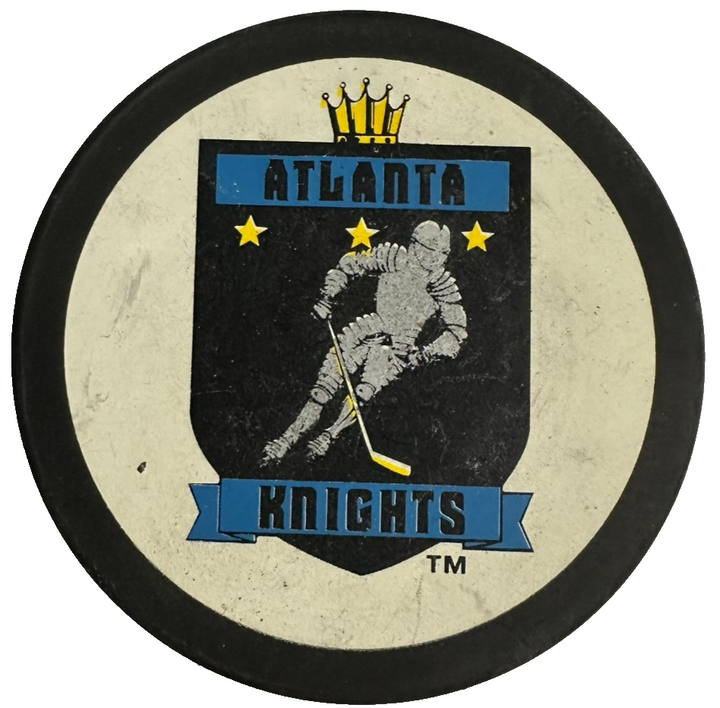 Vintage Atlanta Knights Official Hockey Puck IHL