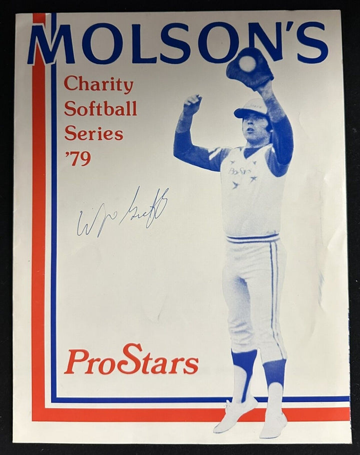 Wayne Gretzky Autographed 1979 Molson Charity Softball Scorecard BAS