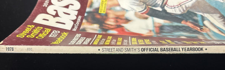 1978 Street & Smiths Baseball Yearbook Rod Carew Minnesota Twins