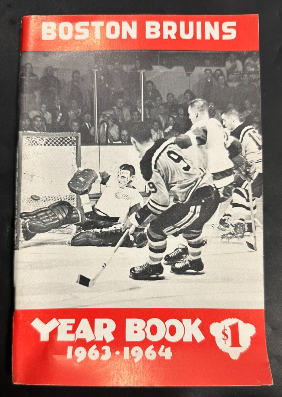 Vintage 1963-64 Boston Bruins Official Yearbook NHL