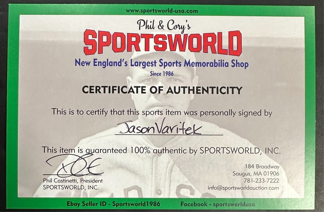 Jason Varitek Autographed Boston Red Sox 8x10 Photo Framed Red Sox