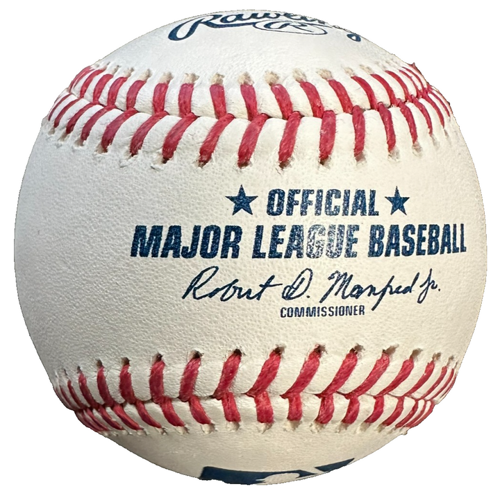 Jared Carrabis Autographed OML Baseball W Section 10 Insc Red Sox Barstool