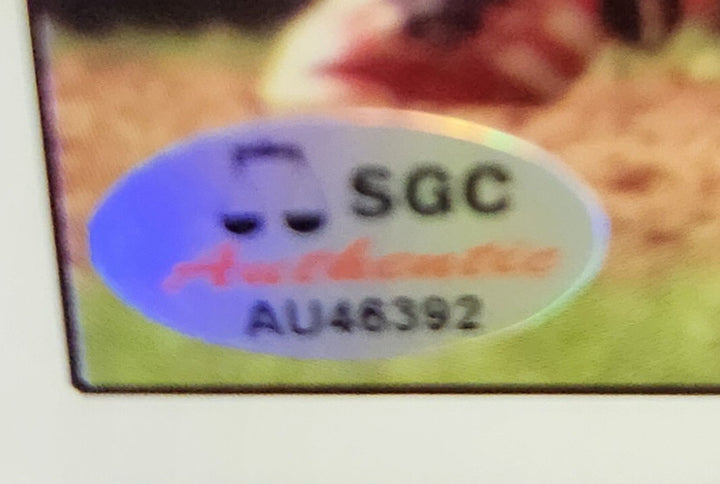 Carlton Fisk Signed Hall Of Fame Induction Card Boston Red Sox White Sox SGC COA