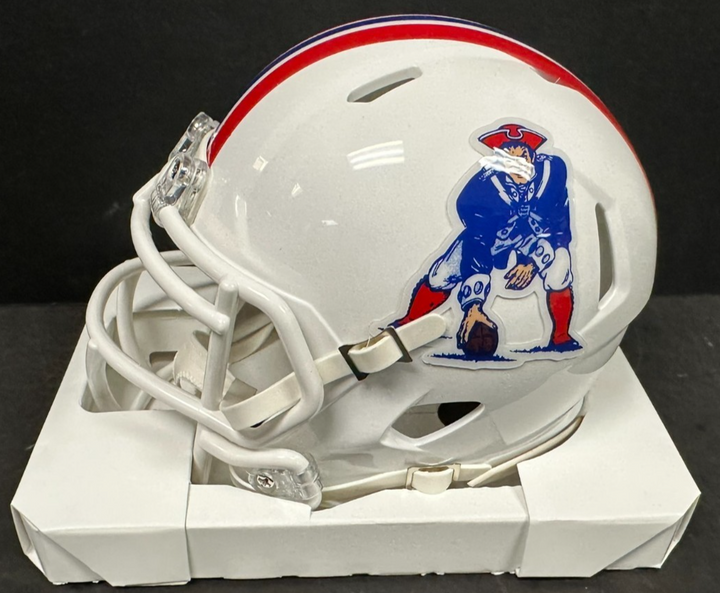 Will Campbell Autographed New England Patriots Mini Helmet JSA