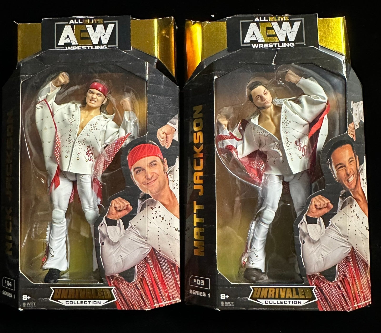 Jazwares AEW Nick Jackson & Matt Jackson Action Figures Young