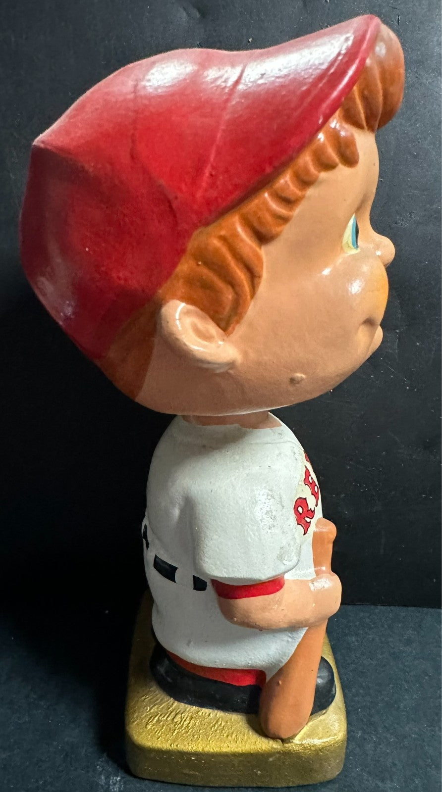 Boston Red Sox Wedge Gold Base Vintage Bobble Head / Nodder