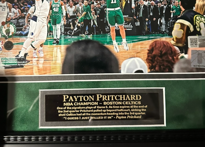 Payton Pritchard Autographed 8x10 Boston Celtics 2024 NBA Finals Photo