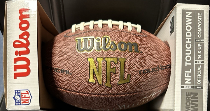 Anthony Munoz Autographed Wilson NFL Football W/ HOF 98 Insc Bengals