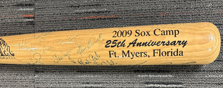 2009 Red Sox Fantasy Camp Signed Baseball Bat Lyons Campbell Bell Etc.