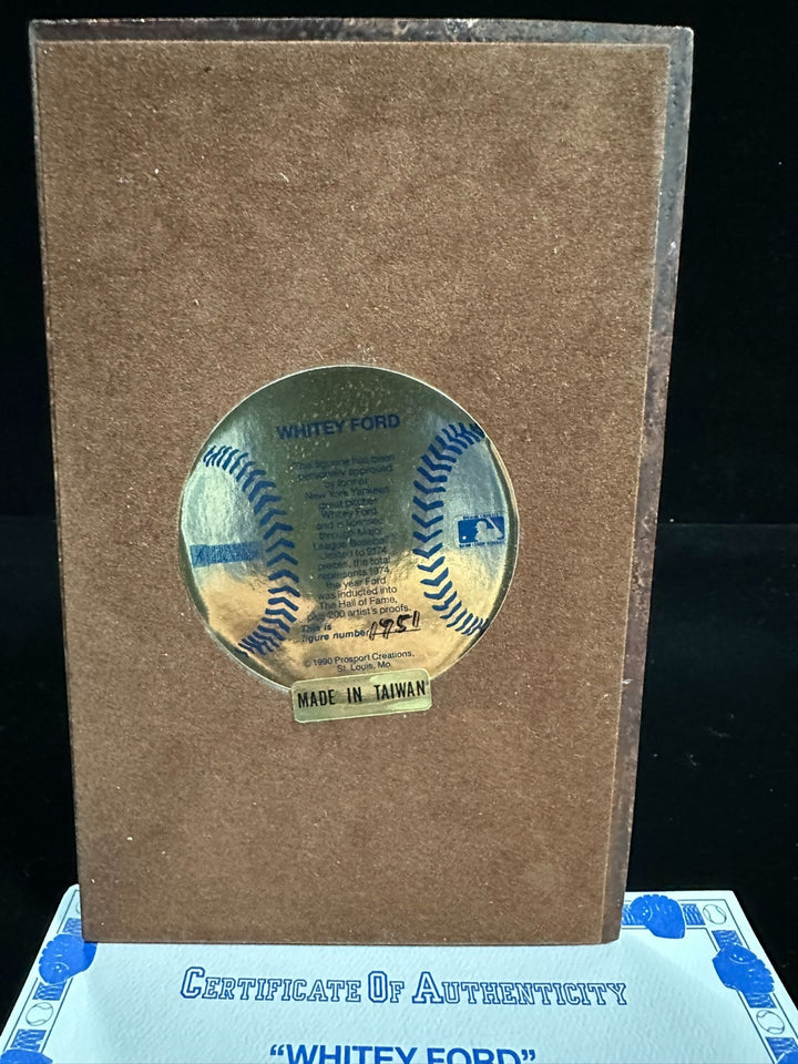 Whitey Ford Autographed 1990 Prosport Creations Porcelain Figurine 1951/2174 HOF